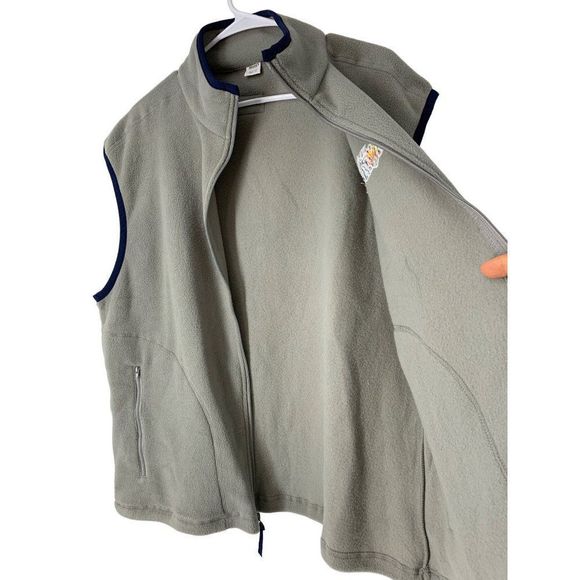 Adult  Las Vegas Aviators Fleece Vest Gray Size XL 5206 Zip - Picture 6 of 8